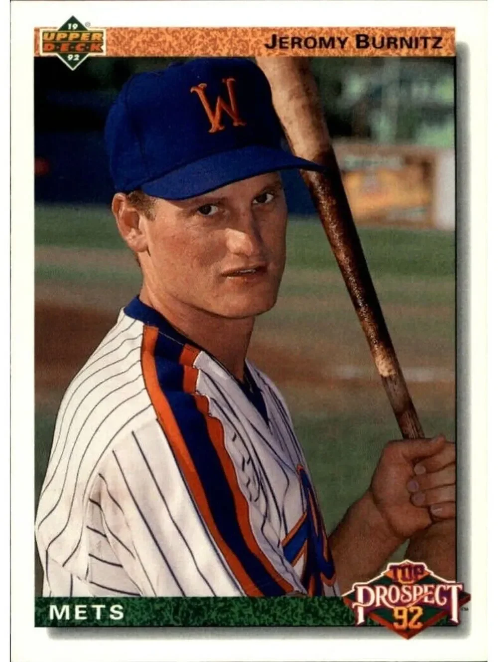 Jeromy Burnitz 1992 Upper Deck MLB #65 Baseball Card New York Mets